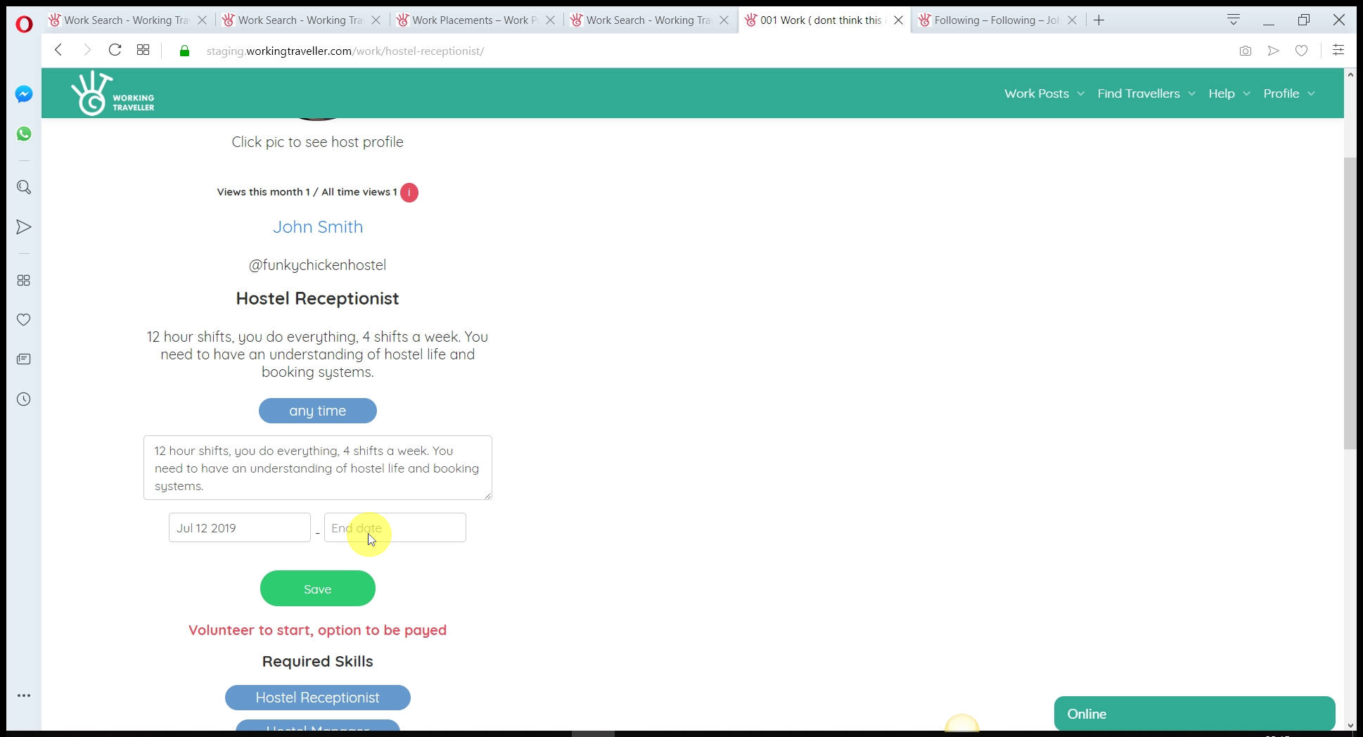 Set the dates And any changes to the argeement, this is now just between you and this traveller so you can add in they get peanut butter because they asked for it and it does not change the standard post you have on your profile.  This saves you so much time, getting an agreemnt before tyhey arrive so every one is clear on what they are doing.