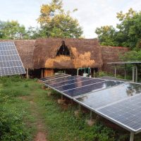 Sadhana Forest India – sustainable energy from solar panels 