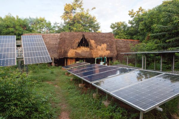 Sadhana Forest India – sustainable energy from solar panels
